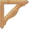 Ekena Millwork Funston Arts and Crafts Rough Sawn Bracket w/ Offset Brace, Western Red Cedar, 6"W x 30"D x 30"H BKT0604X30X30FST03RWR - alternate 2